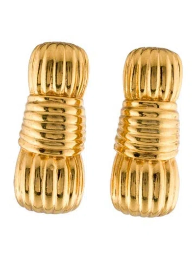 Pre-owned Fendi Vintage Clip On Earrings In Multi