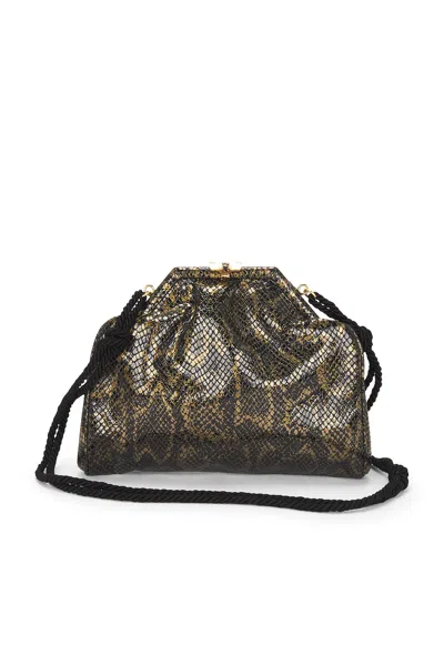 Pre-owned Fendi Vintage Embossed Clutch In Black