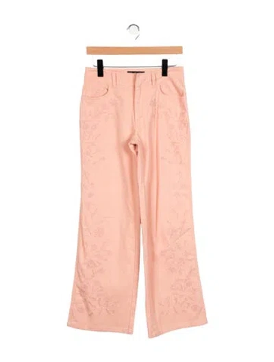 Pre-owned Fendi Vintage Flared Jeans In Pink