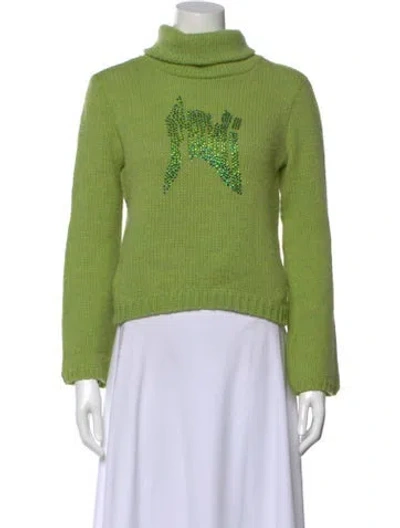 Pre-owned Fendi Vintage Jeans Sweater In Green