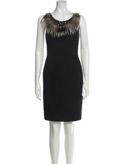 Pre-owned Fendi Vintage Knee-length Dress In Black