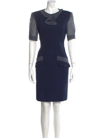 Pre-owned Fendi Vintage Knee-length Dress In Blue
