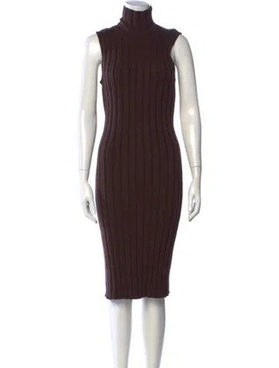 Pre-owned Fendi Vintage Knee-length Dress In Brown