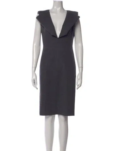 Pre-owned Fendi Vintage Knee-length Dress In Gray