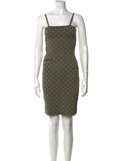 Pre-owned Fendi Vintage Knee-length Dress In Neutral
