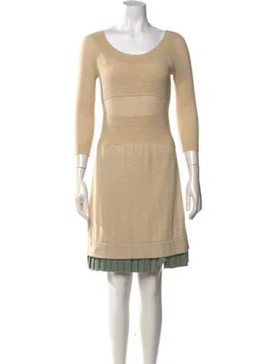 Pre-owned Fendi Vintage Knee-length Dress In Neutrals