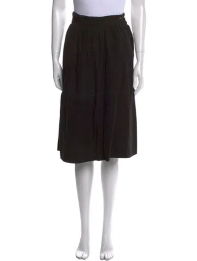 Pre-owned Fendi Vintage Knee-length Skirt In Black