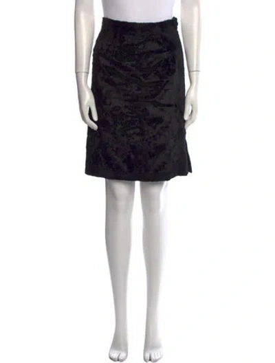 Pre-owned Fendi Vintage Knee-length Skirt In Black