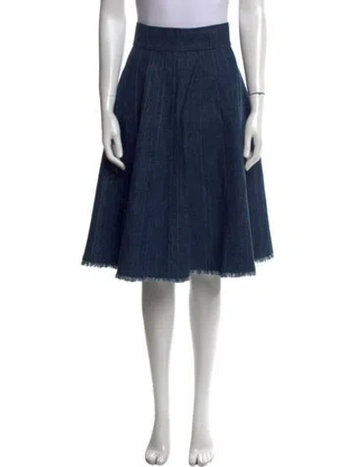 Pre-owned Fendi Vintage Knee-length Skirt In Blue