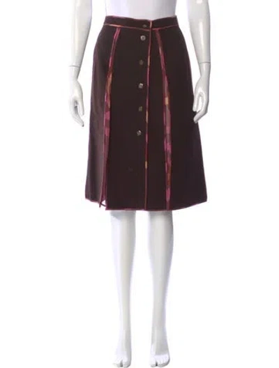 Pre-owned Fendi Vintage Knee-length Skirt In Brown