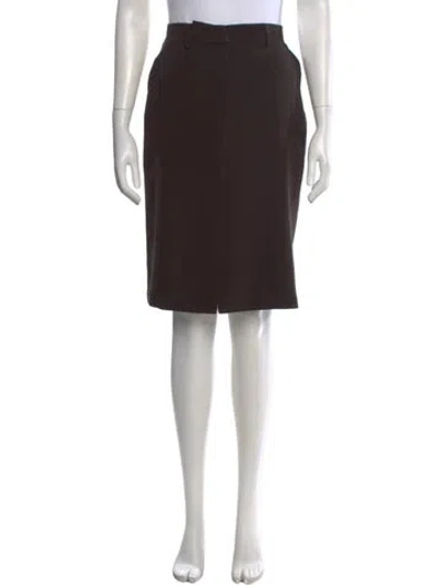 Pre-owned Fendi Vintage Knee-length Skirt In Brown