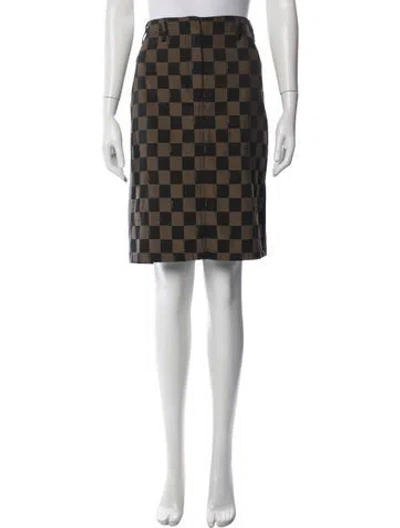 Pre-owned Fendi Vintage Knee-length Skirt In Brown