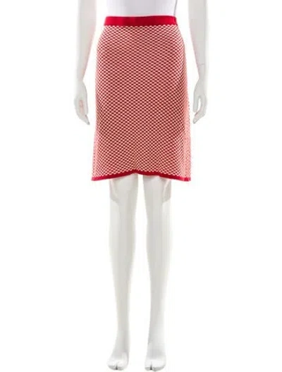 Pre-owned Fendi Vintage Knee-length Skirt In Red