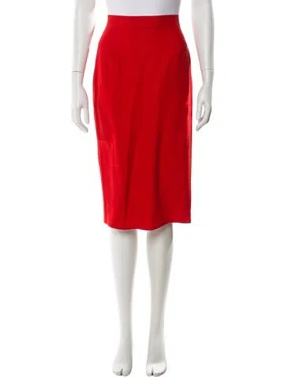 Pre-owned Fendi Vintage Knee-length Skirt In Red