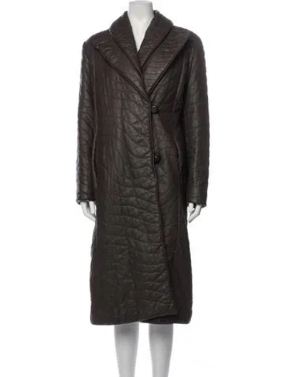 Pre-owned Fendi Vintage Late 1970's - Early 1980's Coat In Brown