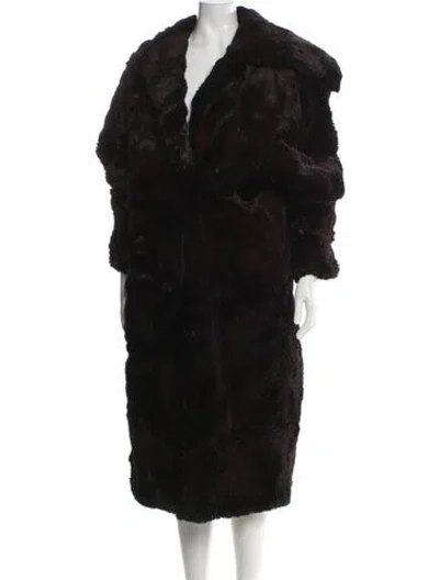 Pre-owned Fendi Vintage Late 1970's - Early 1980's Fur Coat In Black