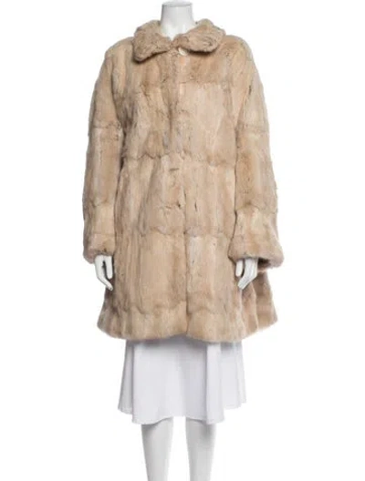 Pre-owned Fendi Vintage Late 1970's - Early 1980's Fur Coat In Neutrals