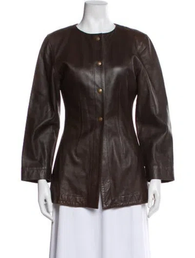 Pre-owned Fendi Vintage Late 1970's - Early 1980's Jacket In Brown