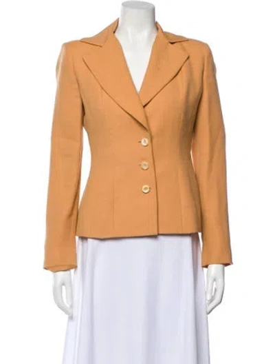 Pre-owned Fendi Vintage Late 1980's - Early 1990's Blazer In Orange
