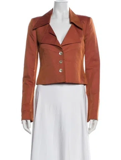 Pre-owned Fendi Vintage Late 1980's - Early 1990's Blazer In Orange