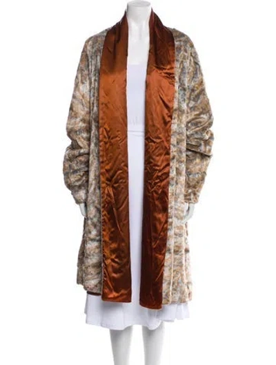 Pre-owned Fendi Vintage Late 1980's - Early 1990's Coat In Neutral