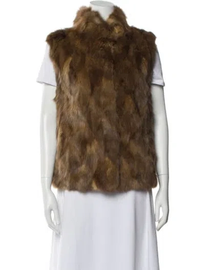 Pre-owned Fendi Vintage Late 1980's - Early 1990's Fur Jacket In Brown