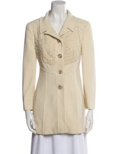 Pre-owned Fendi Vintage Late 1980's - Early 1990's Jacket In Neutral