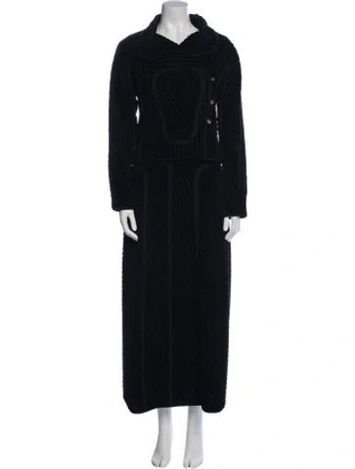 Pre-owned Fendi Vintage Late 1980's - Early 1990's Skirt Set In Black