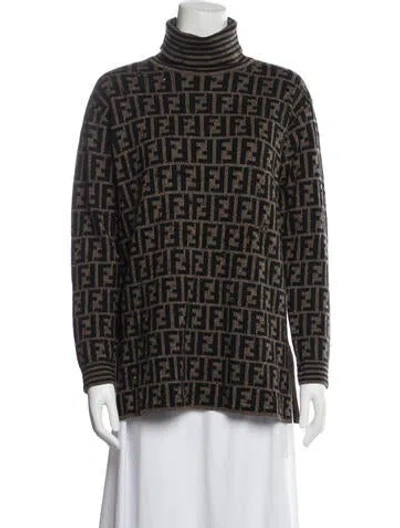Pre-owned Fendi Vintage Late 1980's - Early 1990's Sweater In Brown