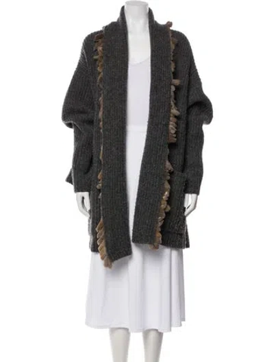 Pre-owned Fendi Vintage Late 1980's - Early 1990's Sweater In Gray