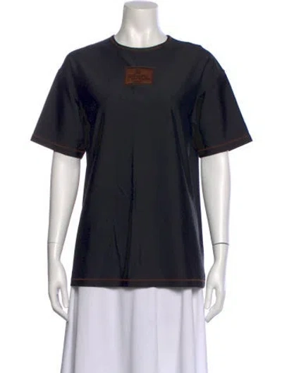 Pre-owned Fendi Vintage Late 1980's - Early 1990's T-shirt In Black