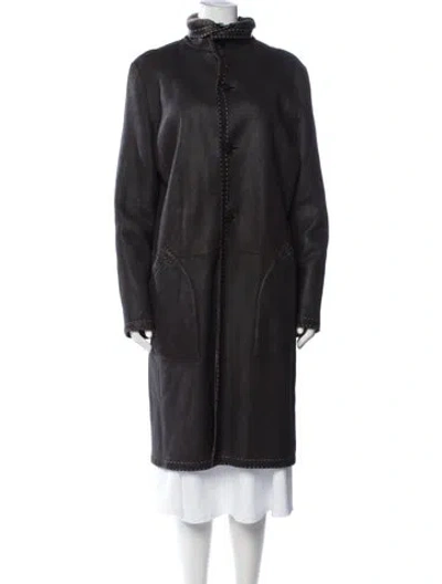 Pre-owned Fendi Vintage Late 1990's - Early 2000's Coat In Grey