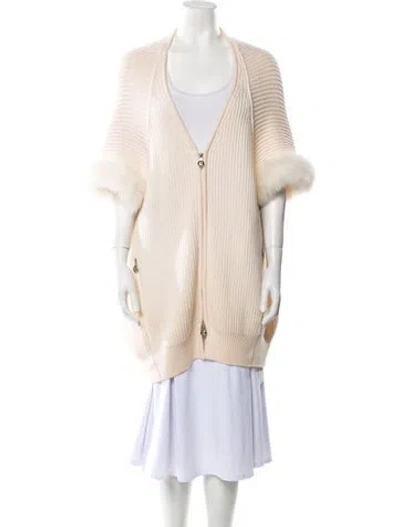 Pre-owned Fendi Vintage Late 1990's - Early 2000's Sweater In Neutral