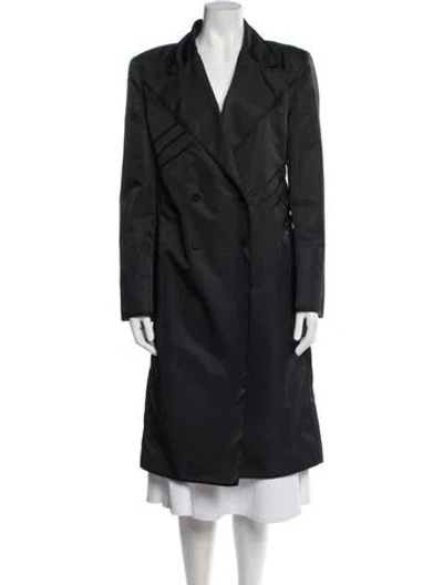 Pre-owned Fendi Vintage Late 1990's - Early 2000's Trench Coat In Black