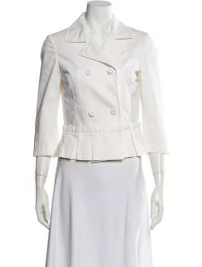 Pre-owned Fendi Vintage Late 2000's - Early 2010's Blazer In White