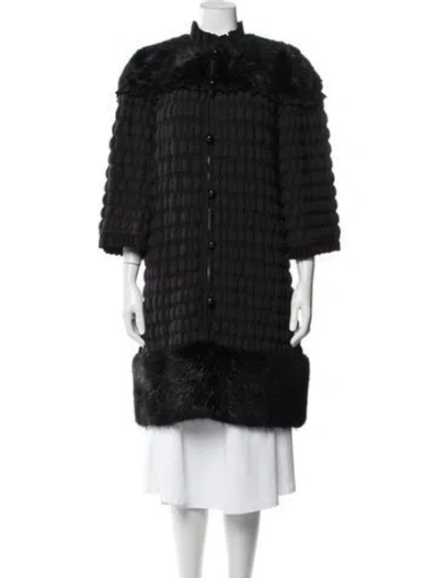 Pre-owned Fendi Vintage Late 2000's - Early 2010's Coat In Black