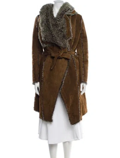 Pre-owned Fendi Vintage Late 2000's - Early 2010's Faux Fur Coat In Brown