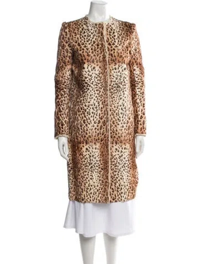 Pre-owned Fendi Vintage Late 2000's - Early 2010's Fur Coat In Neutrals