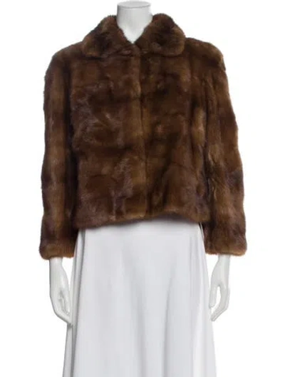 Pre-owned Fendi Vintage Late 2000's - Early 2010's Fur Jacket In Brown