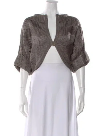 Pre-owned Fendi Vintage Late 2000's - Early 2010's Sweater In Gray