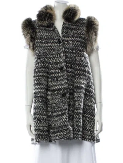 Pre-owned Fendi Vintage Late 2000's - Early 2010's Vest In Gray