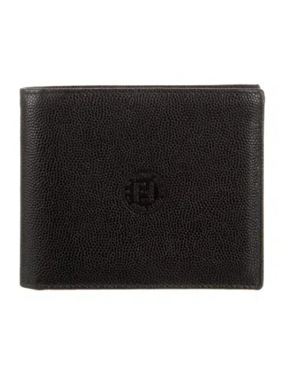 Pre-owned Fendi Vintage Leather Wallet In Black