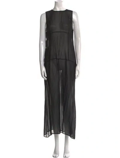 Pre-owned Fendi Vintage Long Dress In Black