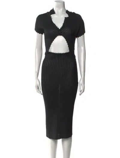 Pre-owned Fendi Vintage Long Dress In Black