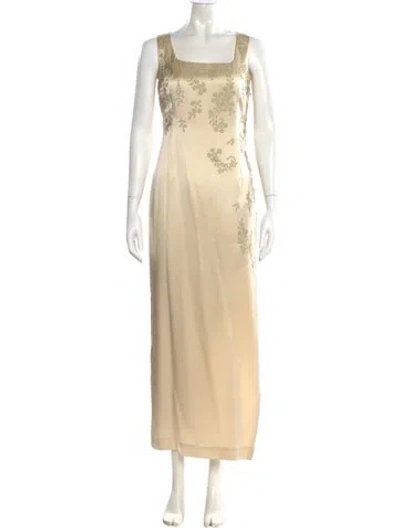 Pre-owned Fendi Vintage Long Dress In Neutral