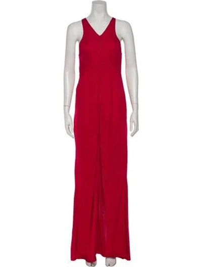 Pre-owned Fendi Vintage Long Dress In Red