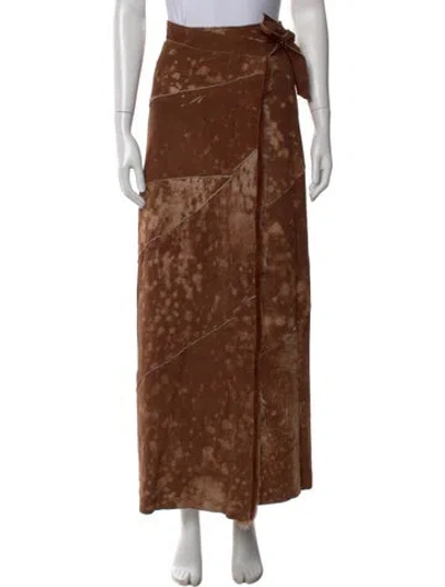 Pre-owned Fendi Vintage Long Skirt In Brown