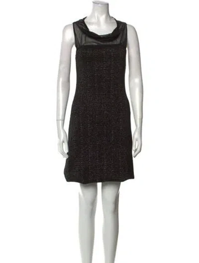 Pre-owned Fendi Vintage Midi Length Dress In Black