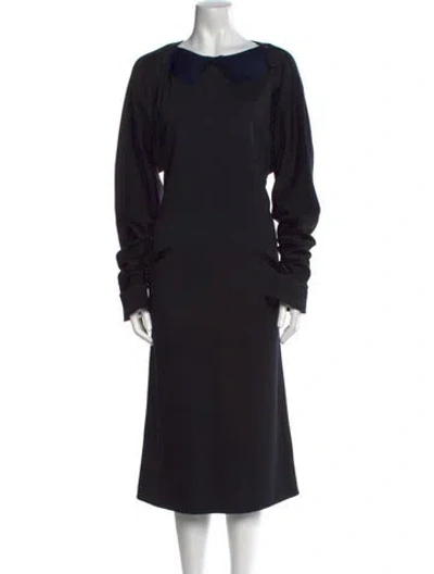 Pre-owned Fendi Vintage Midi Length Dress In Black