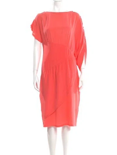 Pre-owned Fendi Vintage Midi Length Dress In Pink